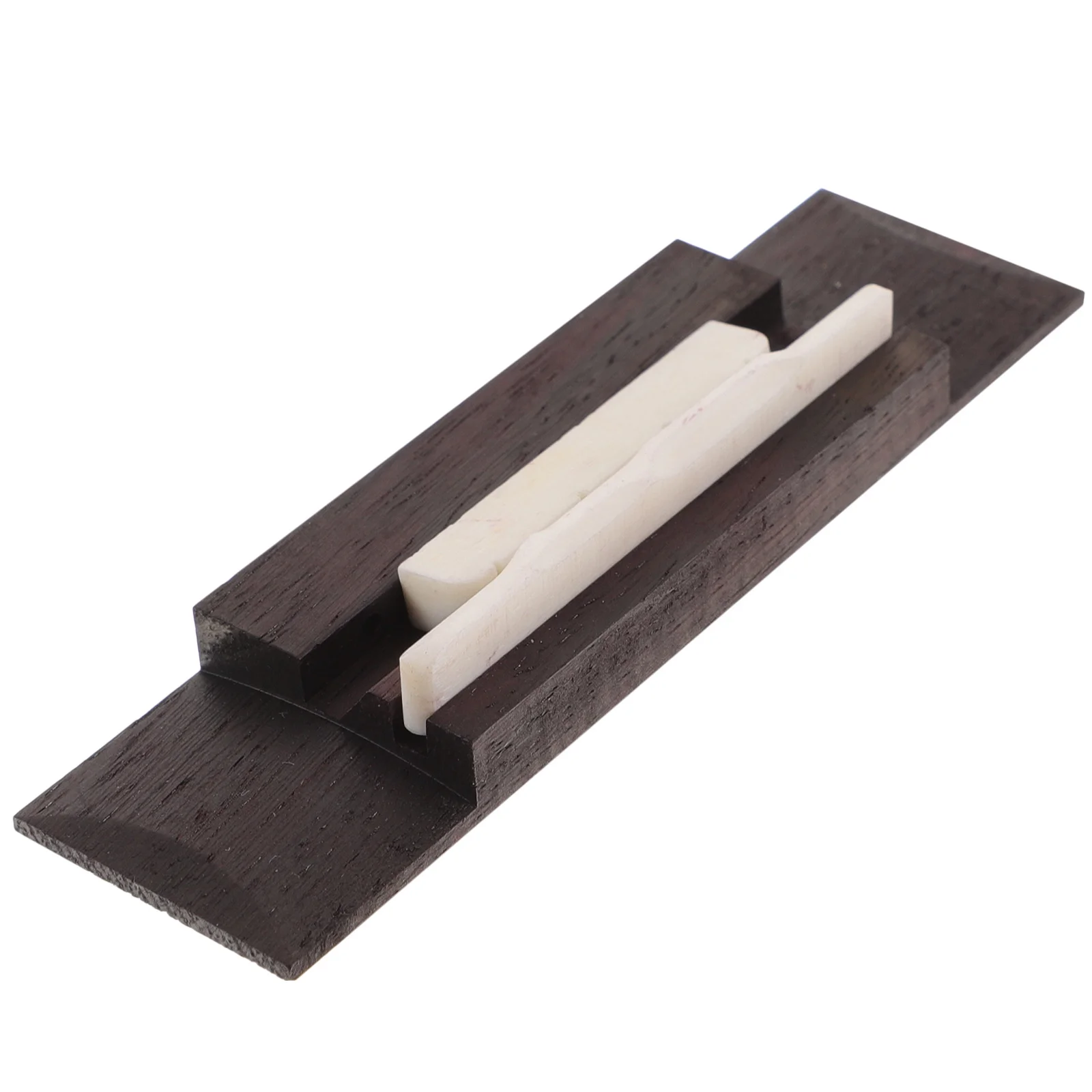 

4 String Ukulele Guitar Bridge 9Cm Long 2.5cm Wide Bone Saddle Rosewood Fit for Ukulele Replacement Part Guitar Bridge Saddle
