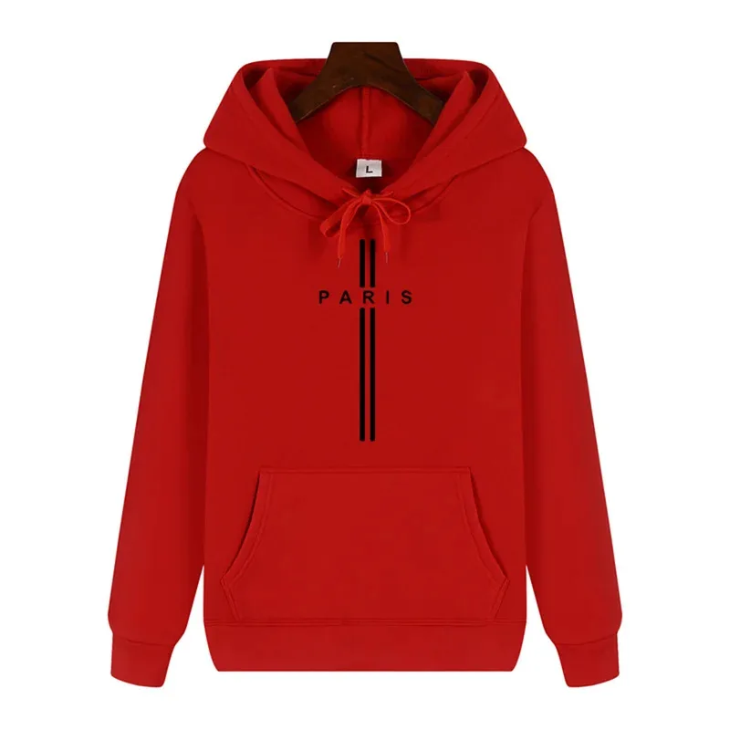 شخصية بسيطة مطبوعة الخريف والشتاء الراحة بالإضافة إلى الكشمير الرجال عالية الجودة عارضة الأزياء الدافئة الشارع هوديي #5