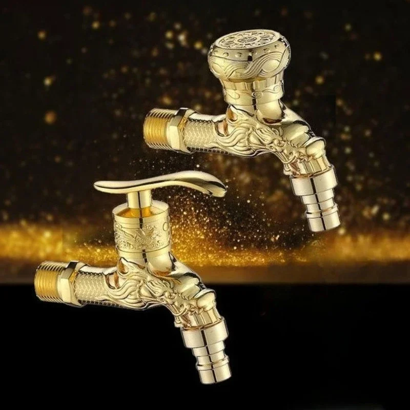 Single-cooling Washing Machine Mop Basin Wall-mounted Faucet Zinc Alloy Antique-style Faucet