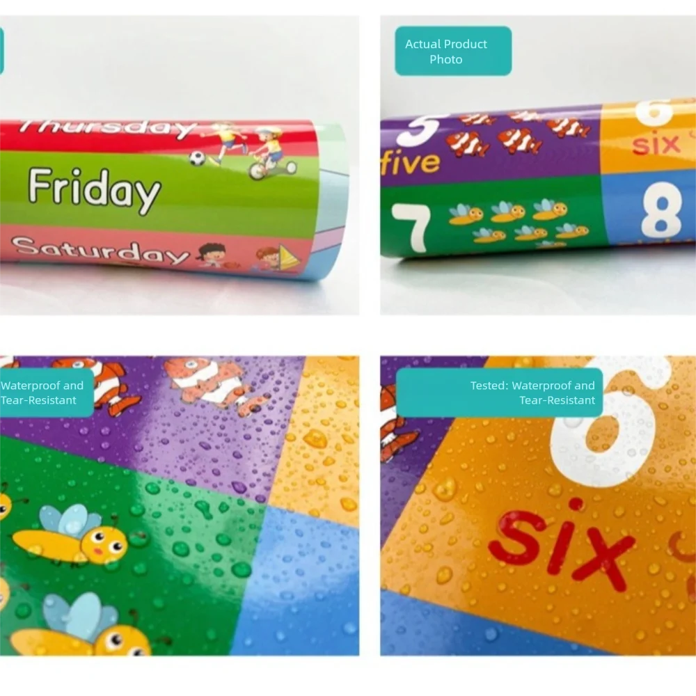 

12/16 шт. цифры 1-10 плакат с алфавитом настенная диаграмма интерактивные цвета плакат обучение алфавиту карманная диаграмма