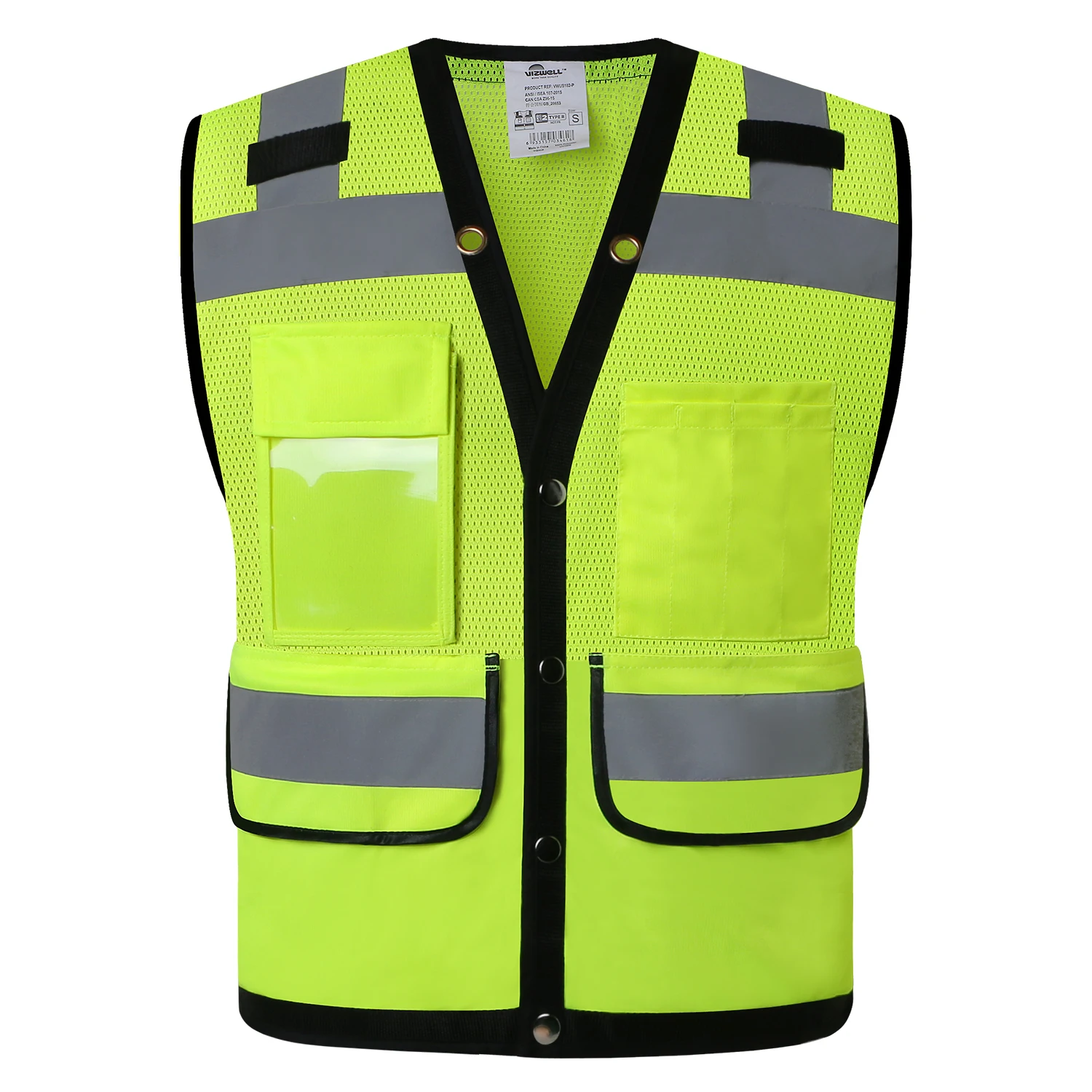 Imagem -04 - Colete de Segurança Reflexivo de Alta Visibilidade Desgaste do Trabalho para Homens e Mulheres hi Vis Mesh Colete Salva-vidas Refletor