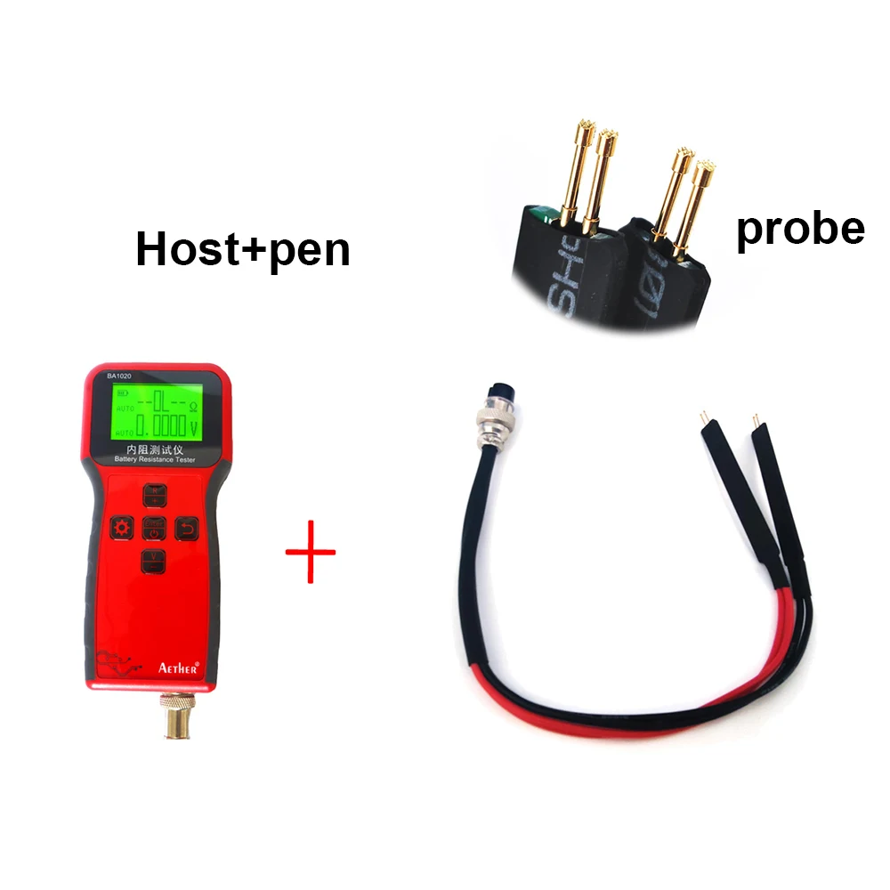 Tester di resistenza interna di tensione della batteria portatile BA1020 Controller del Kernel a 32 Bit Tester della batteria LiFePO4 18650 ad alta