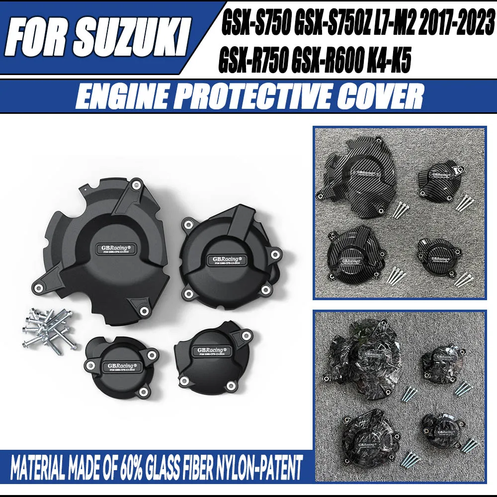 

For SUZUKI GSX-S750 GSX-S750Z GSXS750 GSXS750Z L7-M2 2017-2023 GSX-R750 GSX-R600 K4-K5 Motorcycles Engine Cover Protection Case