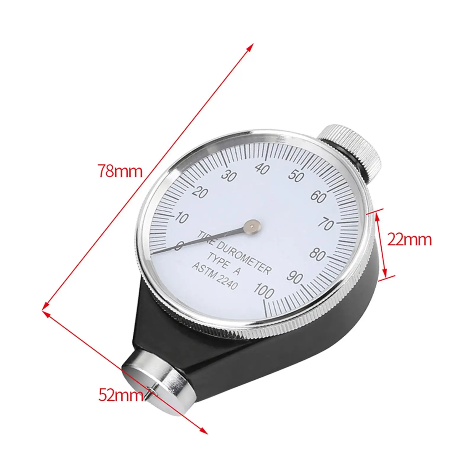 경도 시험기 미터, 일반 고무용 A형 고무 타이어 경도계 경도 시험기 미터 0-100도, 폴리 지방(유형 A)