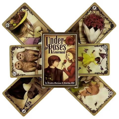 Under The Roses Lenormand Cards A 39 Love Oracle Tarot English Divination Edition Deck Borad Games