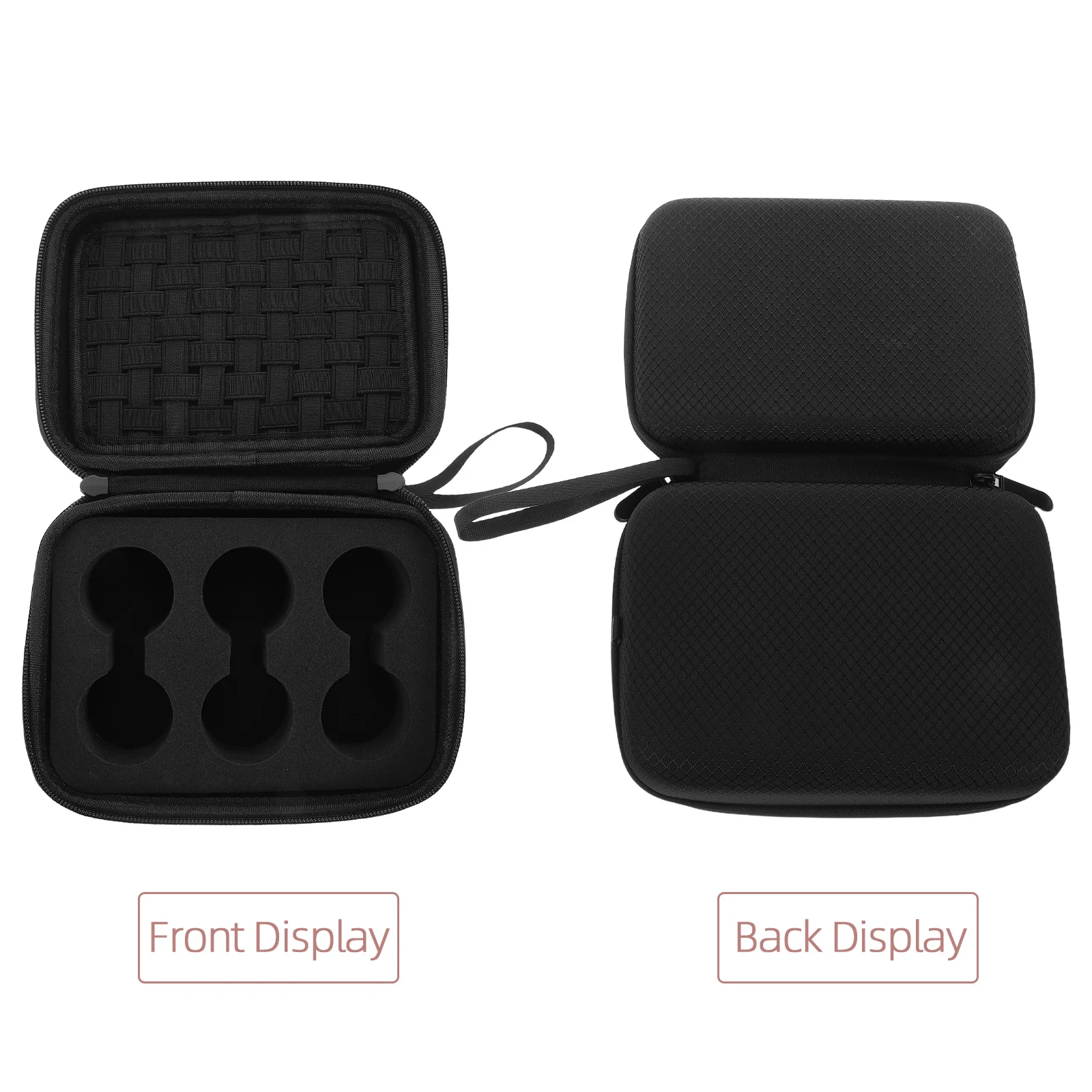 Golf Accessories Bag 6 Ball Capacity Eva Hard Shell Portable Organizer Protective Case for Outdoor Course Use Heat-Pressed