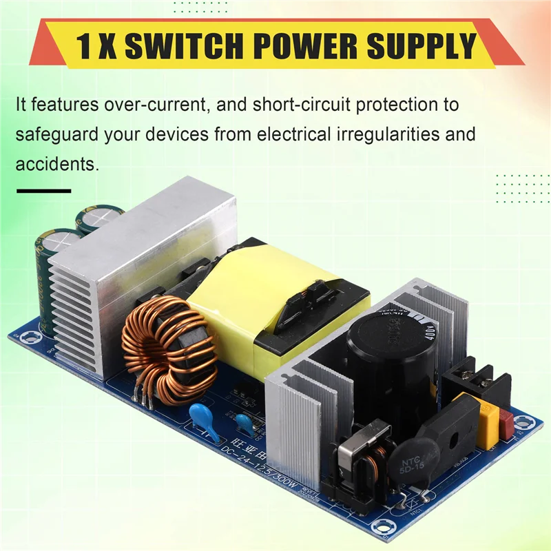 

AC 100-240V To DC 24V12.5A Power Supply Module Board AC-DC Switch Power Supply Board-New