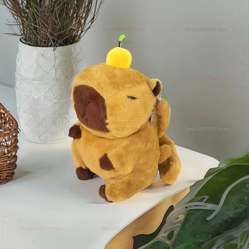 

Kawaii капибара плюшевый рюкзак милая меховая сумка детский мини-рюкзак на плечо подарки для подруги школьные путешествия