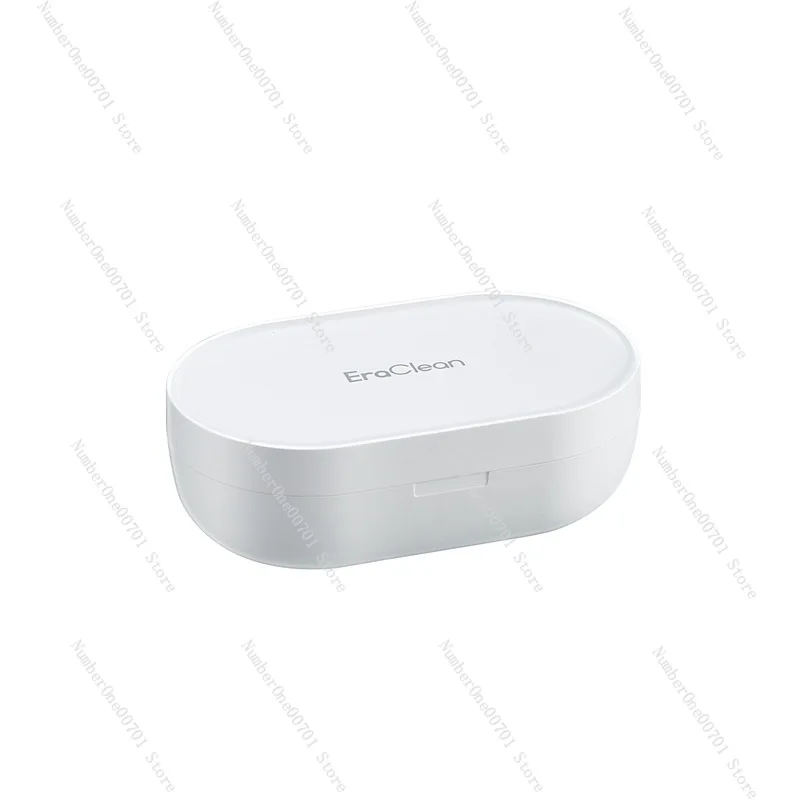 

Ultrasonic contact lens cleaning case, portable, magnetic charging design