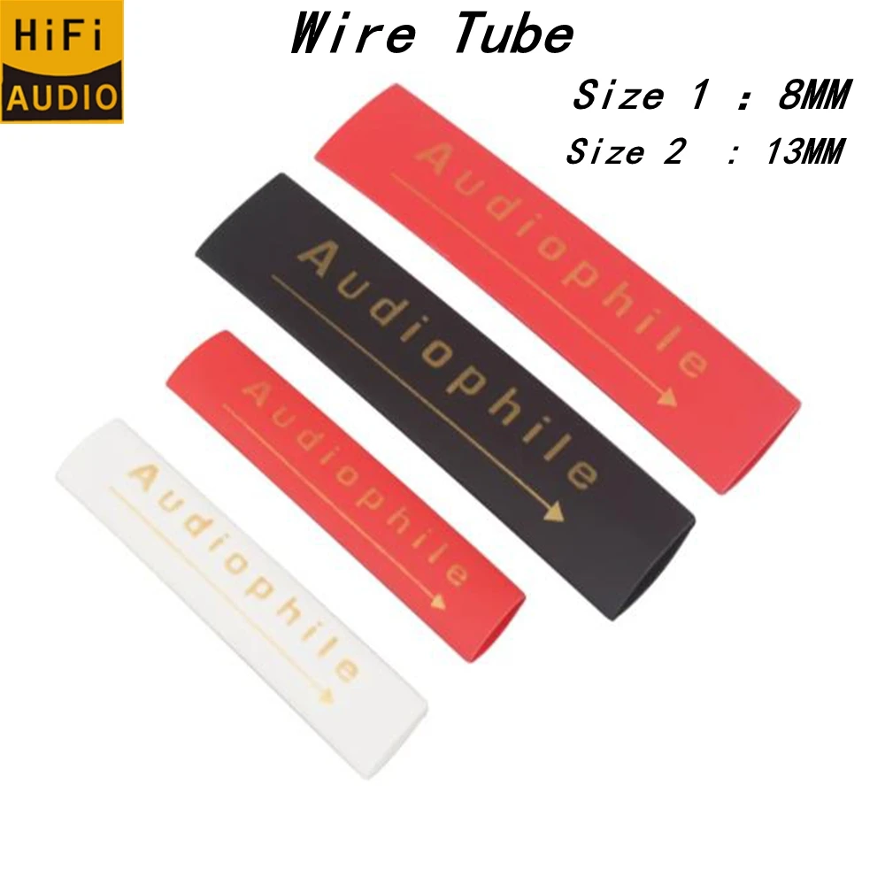 Hifi 8 Stück/50 Stück Audio-Lautsprecher RCA/XLR-Kabel Polyolefin Sortierte Schrumpfschläuche Isolierte Kabelummantelung 13MM/8MM – Detail 1