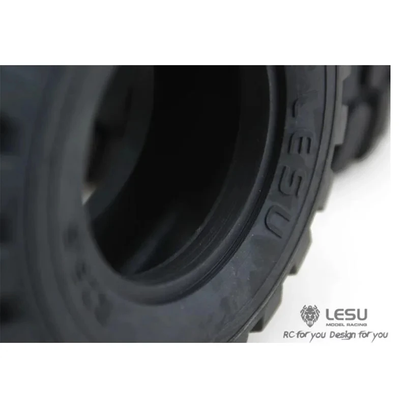 1 Pair Lesu Diameter 45mm Height Wheel Rubber Tyres 110mm For Remote Control Toys 1/15 Hydraulic Loader Rc Car Accessories