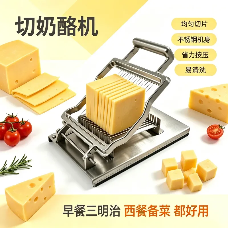 Commercial cheese slicer, replaceable blade, manual cheese slicer, baked sandwich preparation slicer