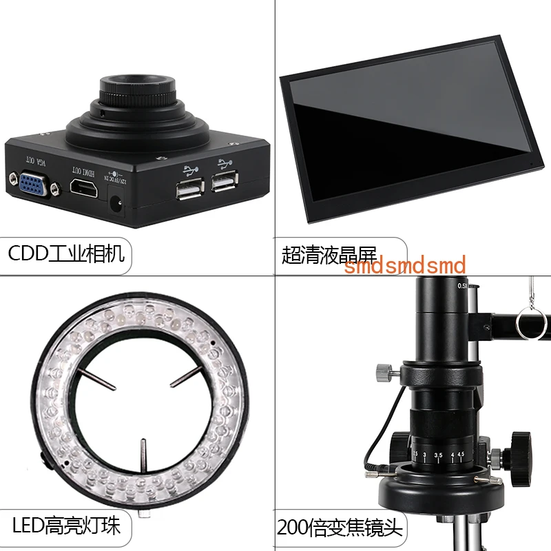 Electron microscope measurement size high definition camera photography video