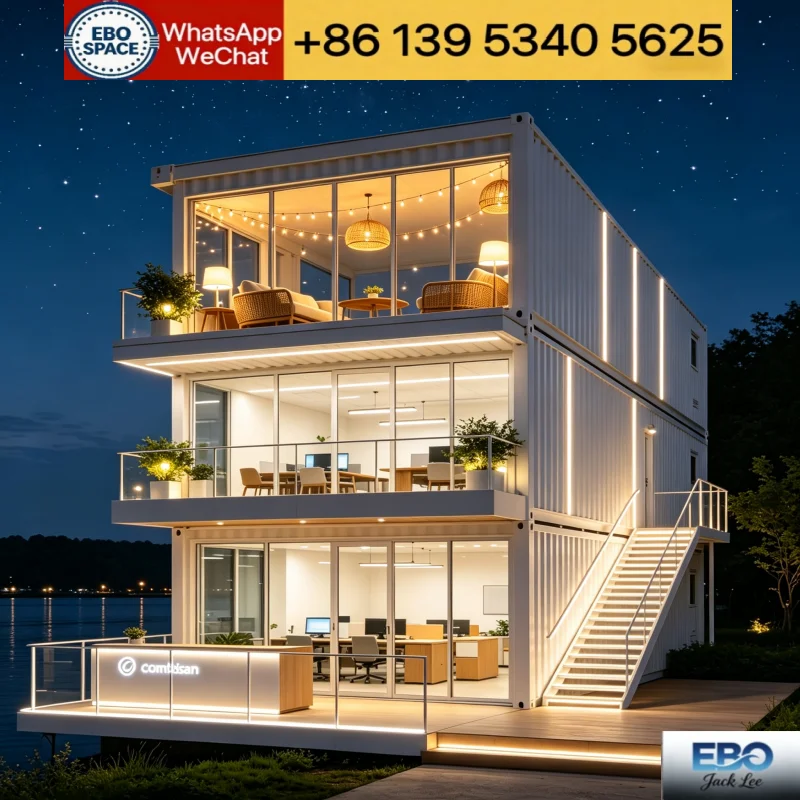 Fast Assembly Expandable Prefab Tiny House Custom Size Mobile Container Cabin For Coffee Shop Kiosk Retail Store