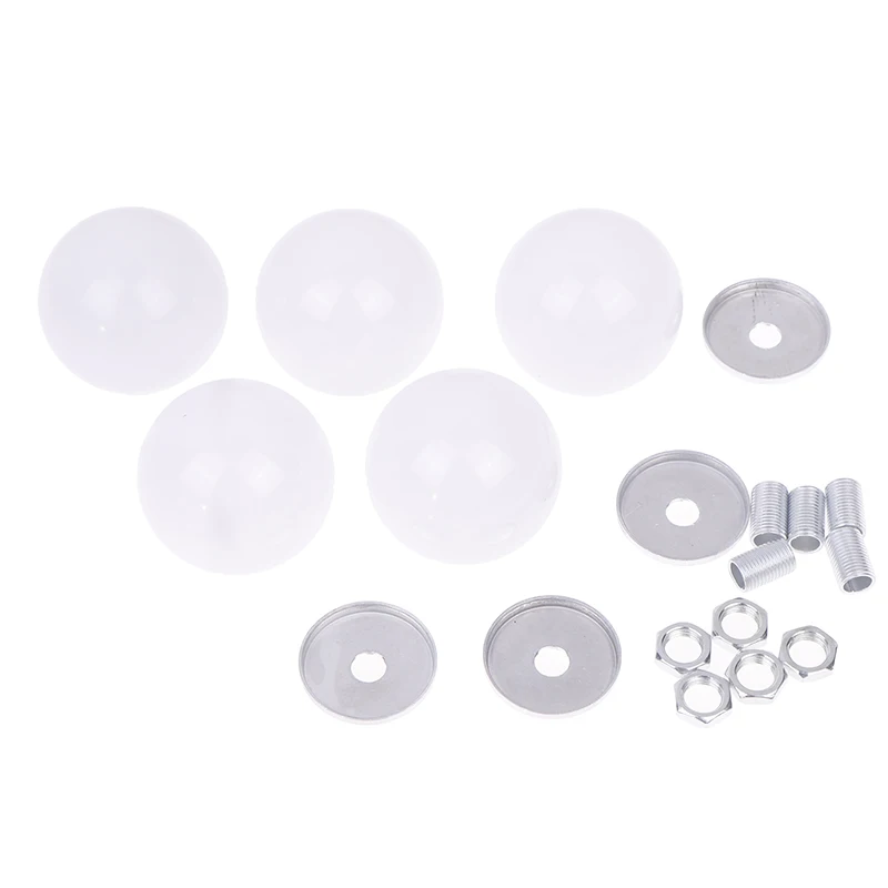 5 stuks LED Plastic Halve Lamp Make-upspiegel Lamp Plastic/Aluminium Basis Shell Thuis Plafondlamp Spiegel Front Light Verlichting