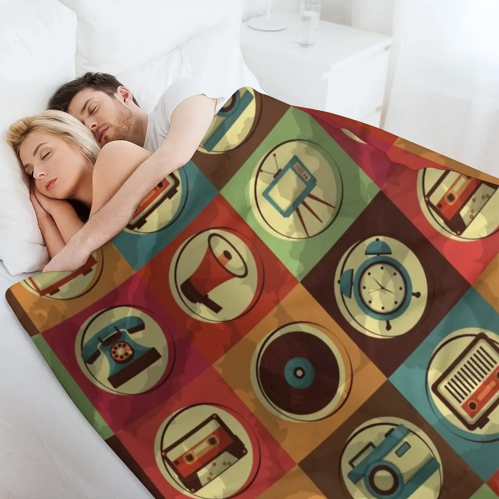 الأجهزة خمر رمي بطانية أريكة عملاقة مضحك هدية المانجا الزخرفية سرير البطانيات #4