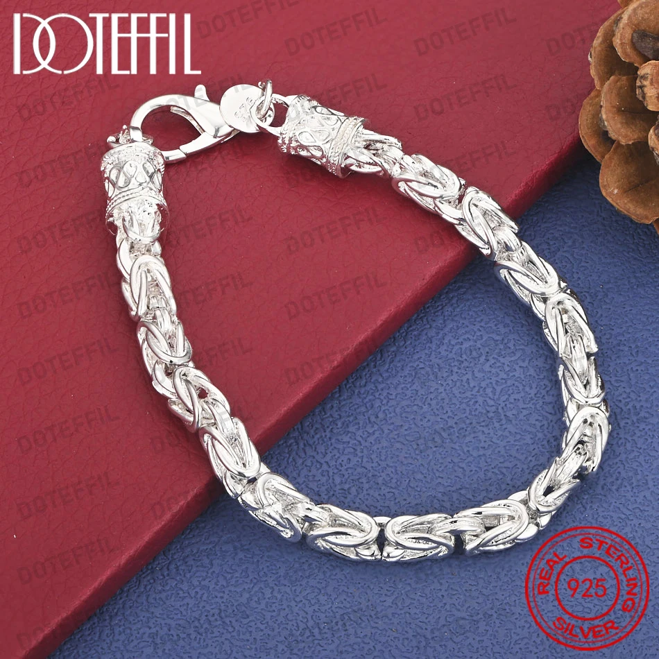 

Серебряный браслет 925 пробы, 8 дюймов, классический, женский, для вечеринок, подарок на помолвку, модное свадебное украшение