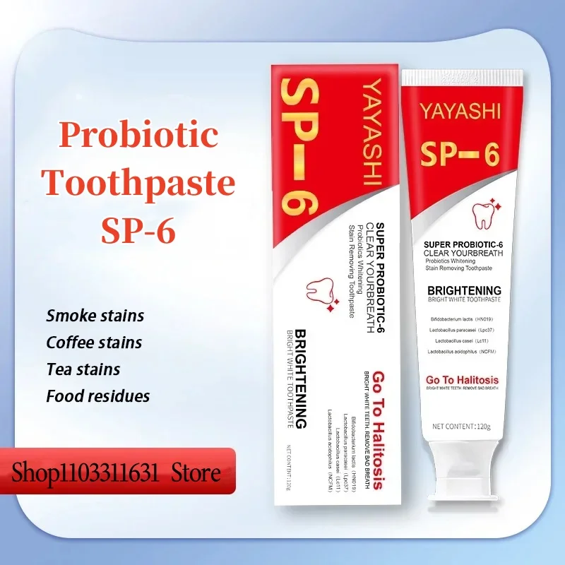 Probiotic Toothpaste SP-6 Clean Teeth Remove Tartar Toothpaste 100g Fresh Breath Oral Care Products Toothpaste