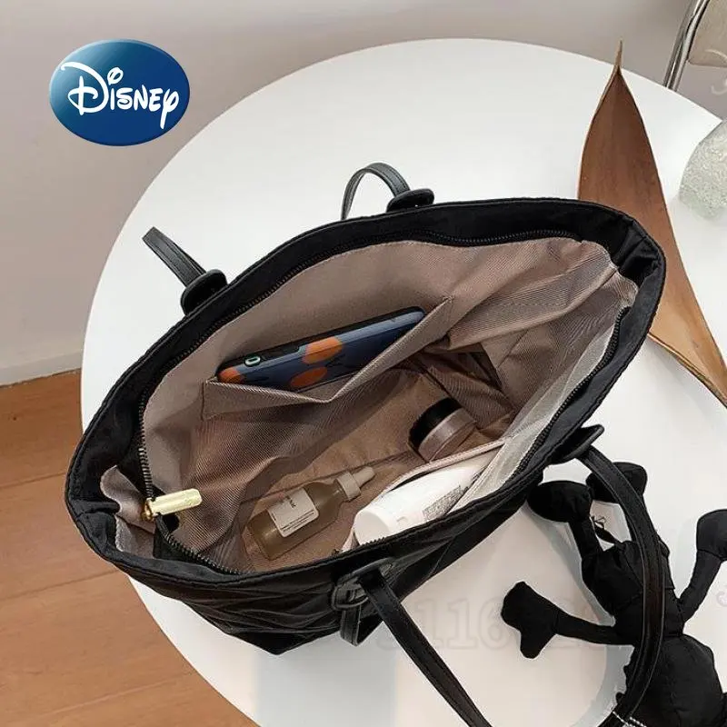 Imagem -06 - Bolsa Disney-mickey Mouse para Mulheres Marca de Luxo Conjunto de Peças Bolsas Femininas Moda Desenhos Animados Grande Capacidade Bolsala de Viagem