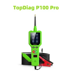 TopDiag P100 Pro 9-30V Car Circuit Tester Automotive Circuit Diagnostic Tester 12V 24V Circuit Probe Kit Digital Oscilloscope