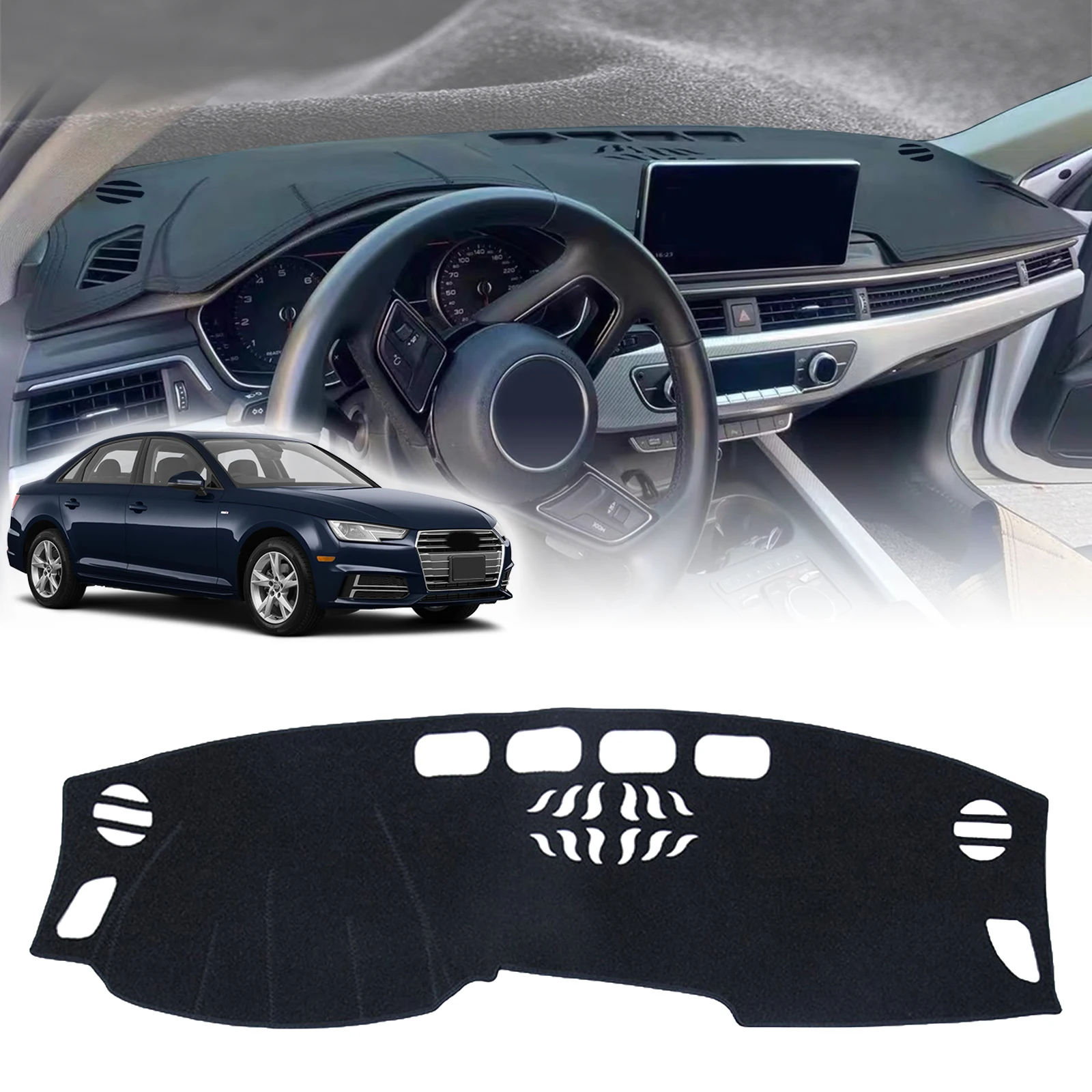 

fit for Audi A5 2024-2018 2017 B9 S5 RS5 Car Dashmat Dashboard Cover Pade Protective Carpet Leather DashMat Sunshad Accessories