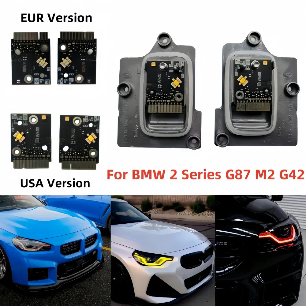 

Yellow Red Blue DRL LED Module For BMW 2 Series G87 M2 G42 220i M240i 2022-2024 CSL Daytime Running Light Turn Signal Modules