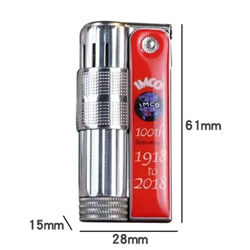 IMCO Original 100th Anniversary Mechanical Kerosene Lighter Flint Wheel Windproof Limited Edition Lighter Cigar Men\'s Igniter