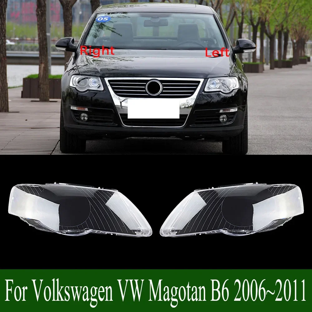 

For Volkswagen VW Magotan B6 2006~2011 Car Front Headlight Glass Headlamp Transparent Lampshade Lamp Shell Lens Cover