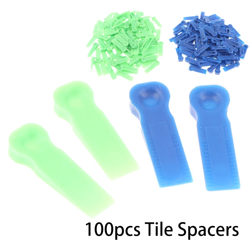 100pcs Reusable 6mm Plastic Tile Wedge Spacer Leveling Clip Floor Locator Wall Ceramic Tiling Laying Construction Tool