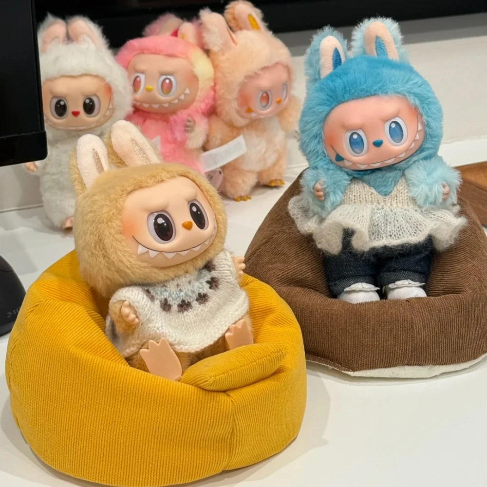 

Аксессуары Labubu 3,0, плюшевые игрушки для кукольного дивана, идеальные автомобильные аксессуары для Labubu 17 см, есть сиденье