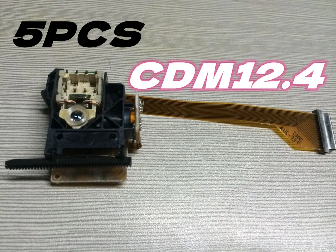 5Pcs CDM12.4 CDM-12.4 VAM1204 VAM12.4 VAM-1204 CDM1204 CDM-1204 CDM12.5 Radio CD Player Laser Lens Optical Pick-ups Bloc Optique