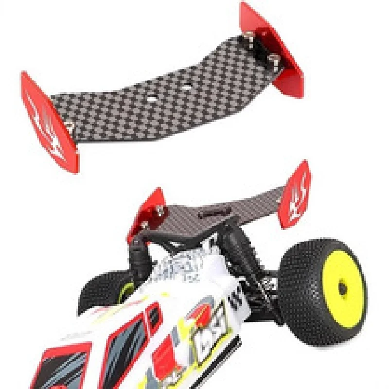 Modelauto: Losi 1/24 Micro-B 2WD Buggy frame - gemaakt van aluminiumlegering en koolstofvezel achtervleugel