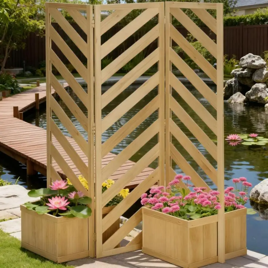 

Freestanding Divider for Garden Walkway and Backyard, Powder-Coated Steel, Charcoal Gray, Weather-Resistant with Self-Draining