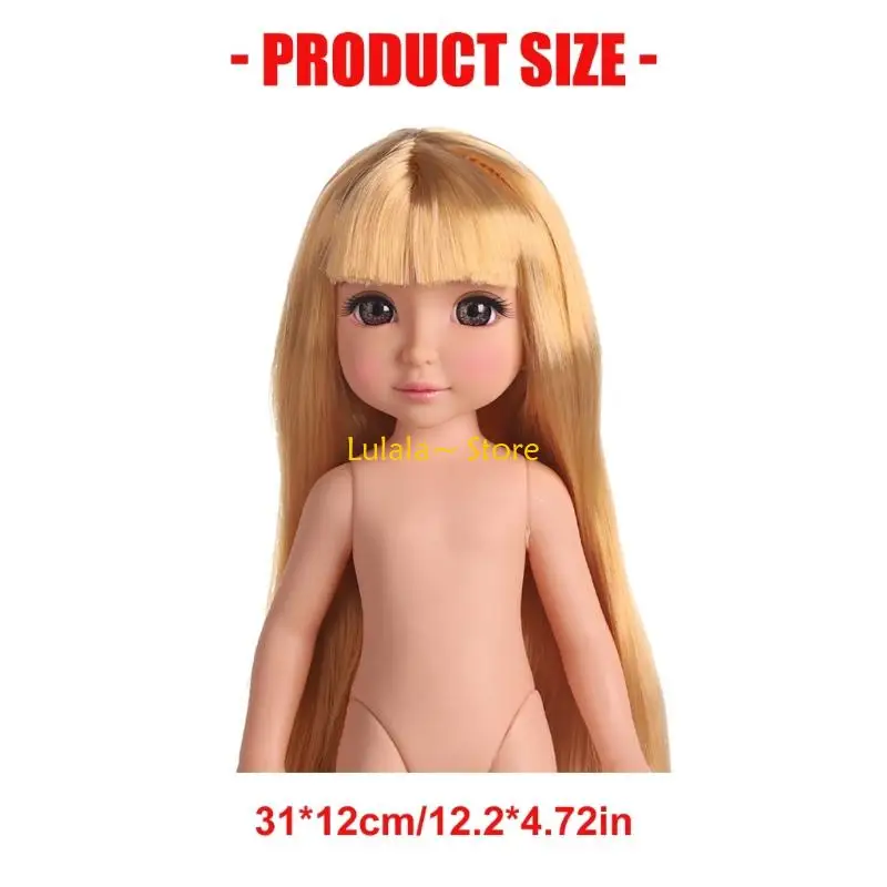 Y4QA 휴대용 12인치 에나멜 인형 여행 친화적인 어린이 선물