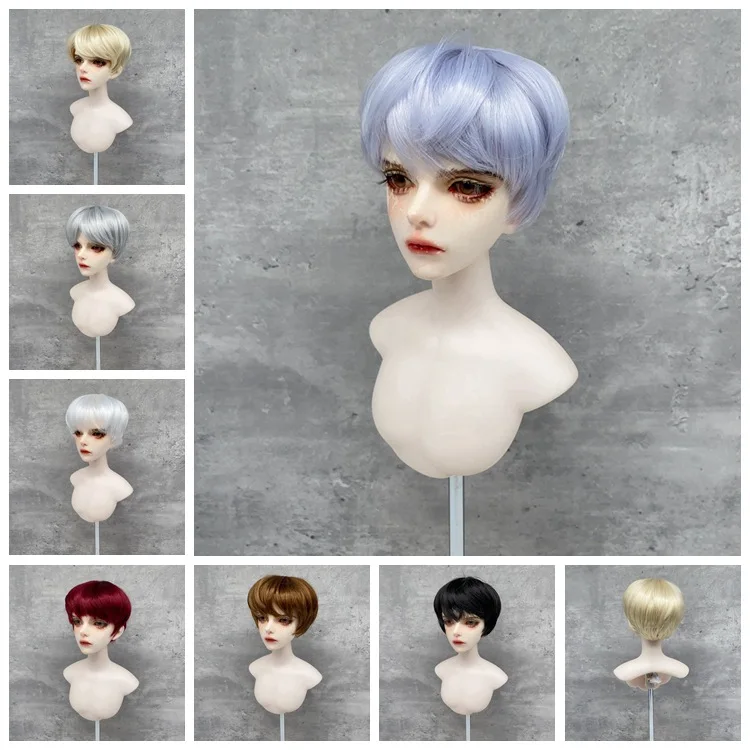 

Fashion Male 1/6 BJD Doll Wigs Short 30cm Dolls Hair Cool 1/4 1/3 Doll Wigs SD Doll Hair 60cm Dolls Wigs Accessories Toy Gift