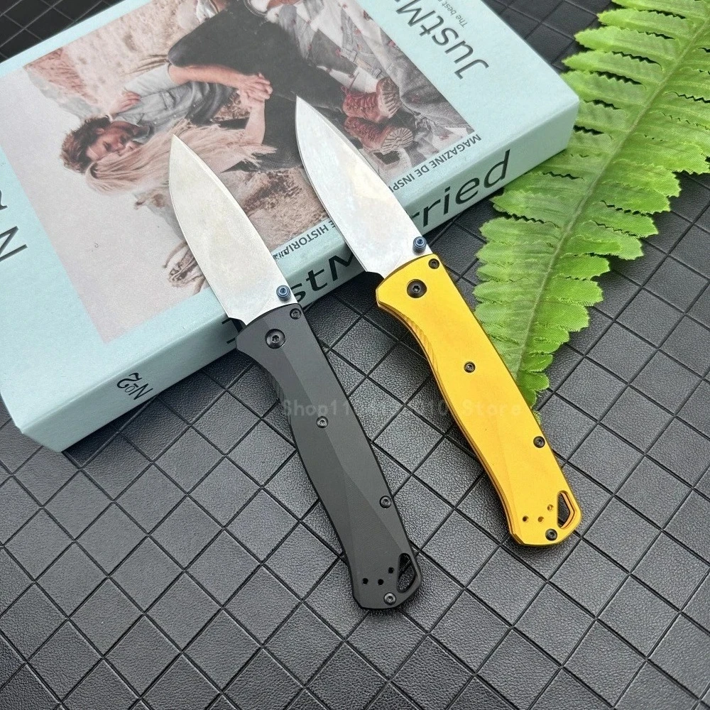

BM 535 Multi-color Aluminum Handle Portable Folding Knife D2 Steel Blade Outdoor Camping Survival EDC Tool Men's Gift