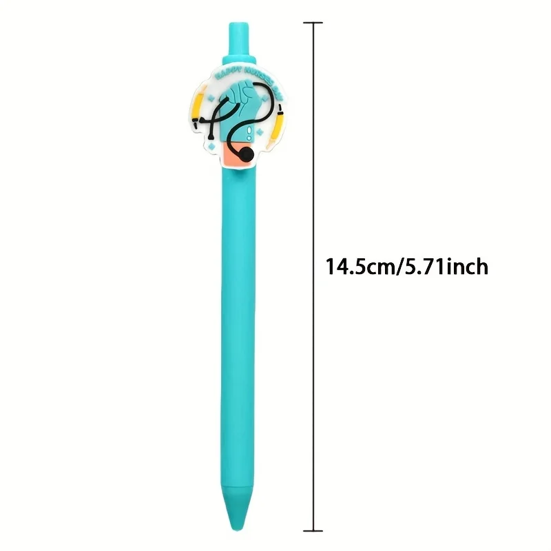 11/22 قطعة ممرضة طبيب الكتابة هلام أقلام الطبية قلم تسجيل الممرضات يوم لطيف الكرتون هدية القلم أنماط عشوائية