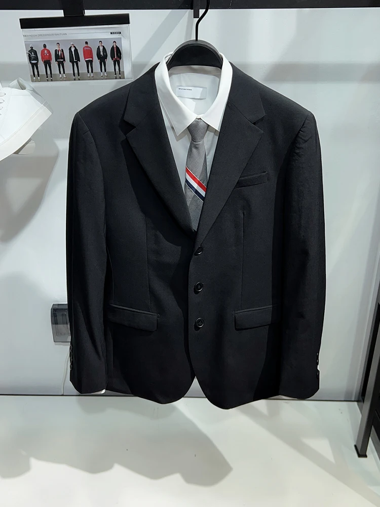 Busin décontracté hommes costume 96% laine mariage banlieue Faionable Jaet Stand Fit quatre saisons longue Sve couleur Pure