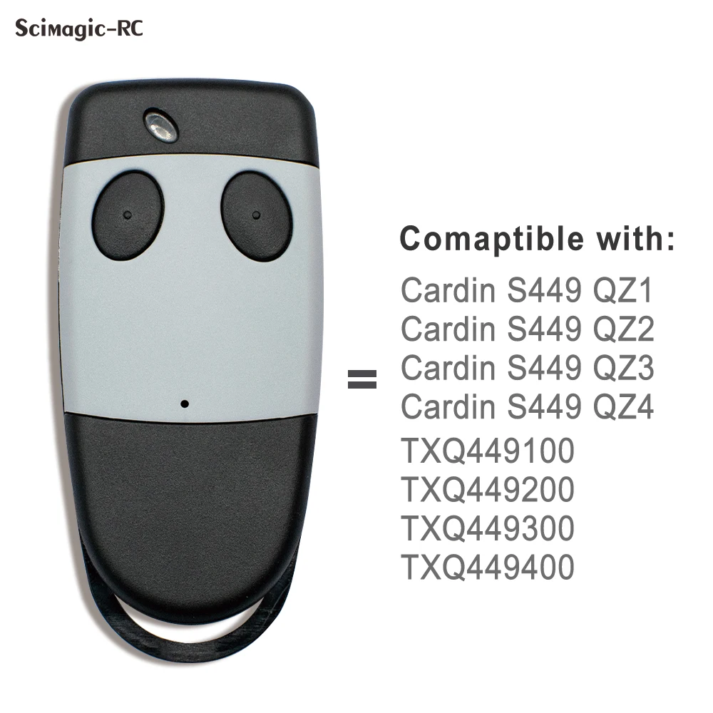 1-3pcs CARDIN Remote Control Transmitter Gate Opener S449 QZ1 QZ2 QZ3 QZ4 433.92MHz Rolling Code Garage Door keychain Control