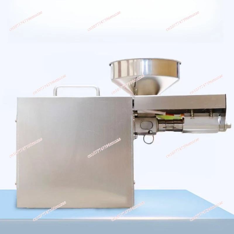 Household small commercial oil press stainless steel intelligent temperature control hot and cold automatic frying machine
