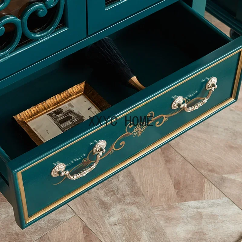 ضوء غرفة المعيشة الفاخرة باب مزدوج مبرد النبيذ خزانة الشاي خزانة الحائط خزانة التلفزيون المنزلية خزانة جانبية