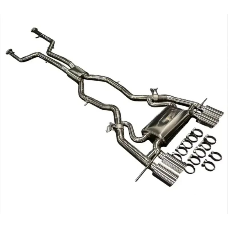 Titanium Valved Catback Exhaust System with Center Pipe for BMW M2 G87 2023-2026