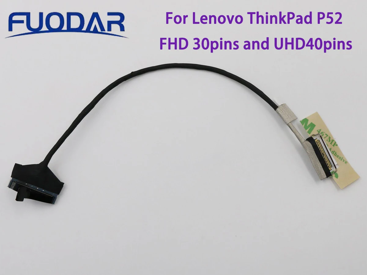 Новый оригинальный eDP-кабель для Lenovo ThinkPad P52 ЖК-дисплей FHD 30 контактов и UHD40pins 01YU235 01YU236 01YU237 01YU238