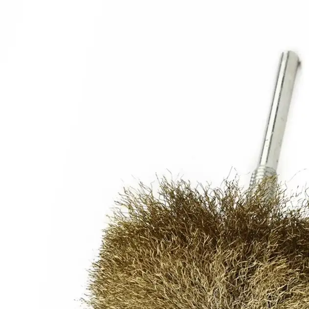 

Щетка из медной проволоки, 90 мм, колесная щетка с медным покрытием, хвостовик 6,0 мм для мини-дрели, вращающиеся инструменты, шлифовка стальной проволоки с медным покрытием