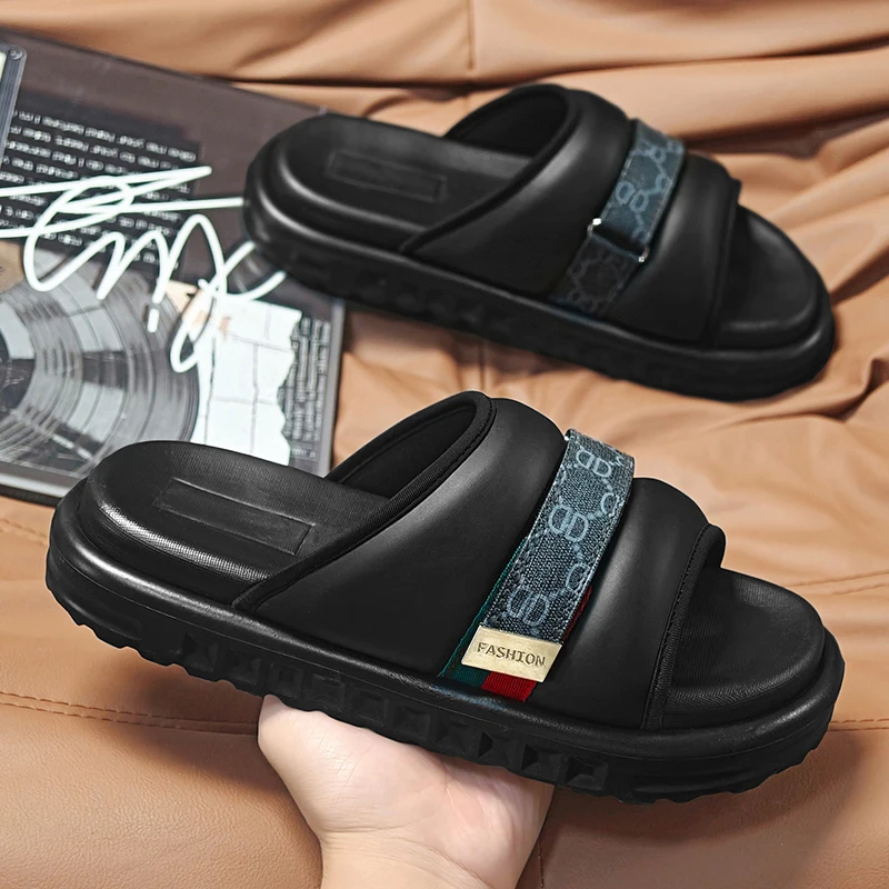 

hoes Men Summer New Men Casual Sports Slippers For Men Wear EVA Soft-Soled Indoor Sandals Male Flip-Flops Fast Shipping