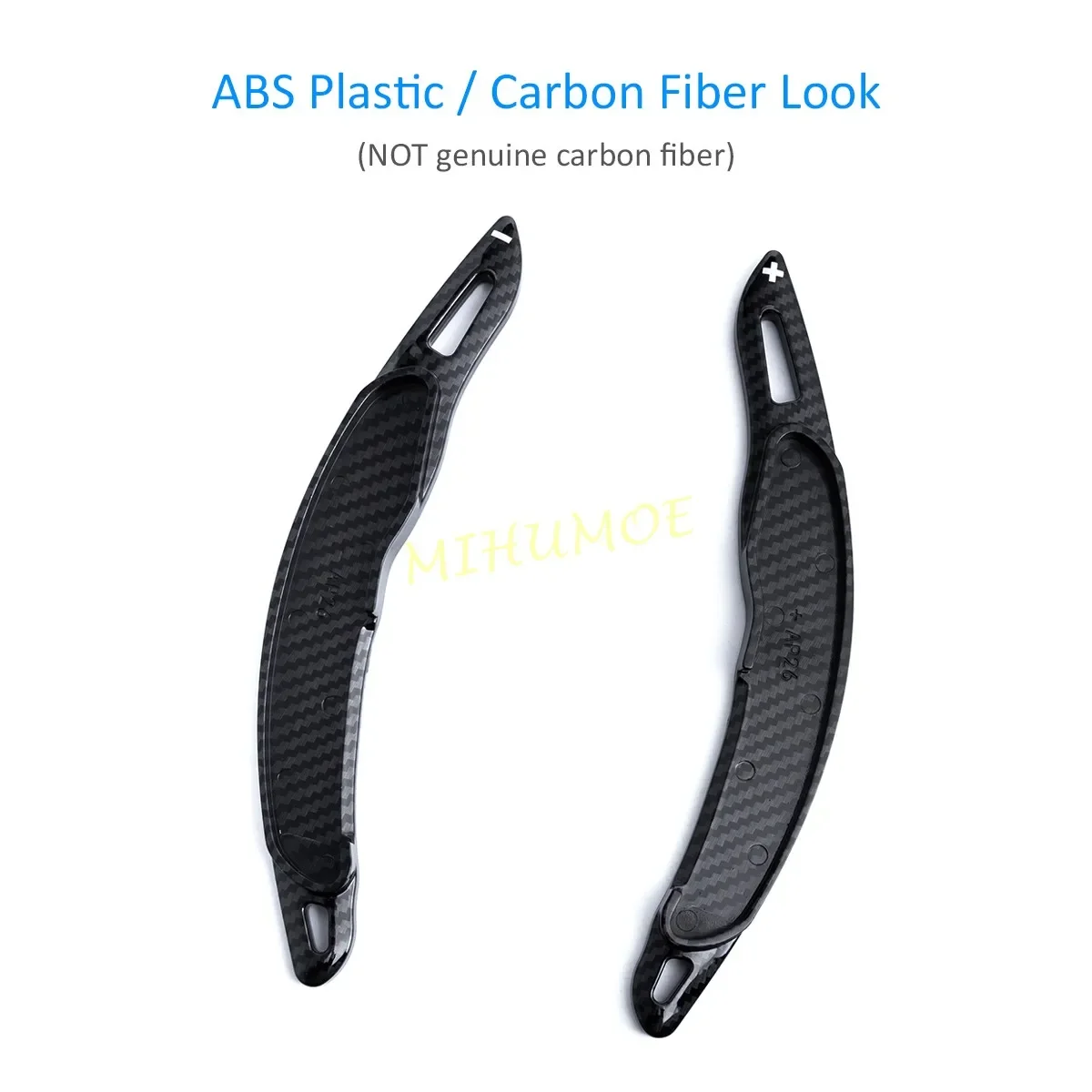 Steering Wheel Paddle Shifter Extension Cover For Mitsubishi Outlander Eclipse Cross Pajero Montero Sport Triton Carbon Fiber