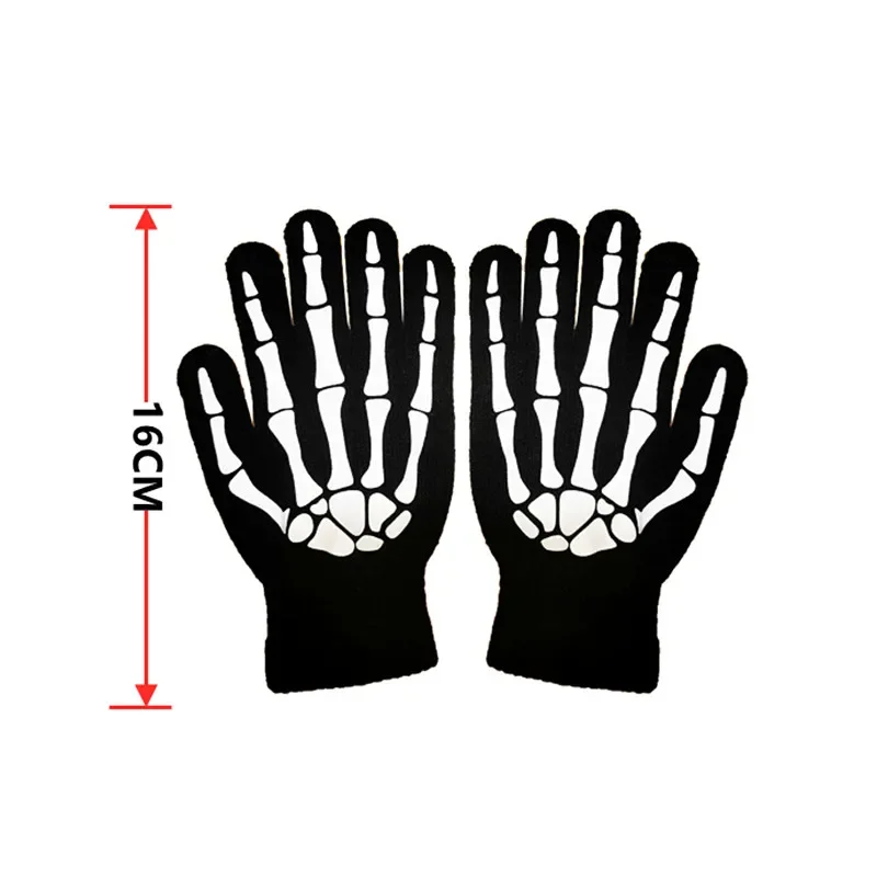 Costume spaventoso di Halloween Costume Grim Reaper per ragazzi Costume per bambini con occhi rossi luminosi con maschera di guanti