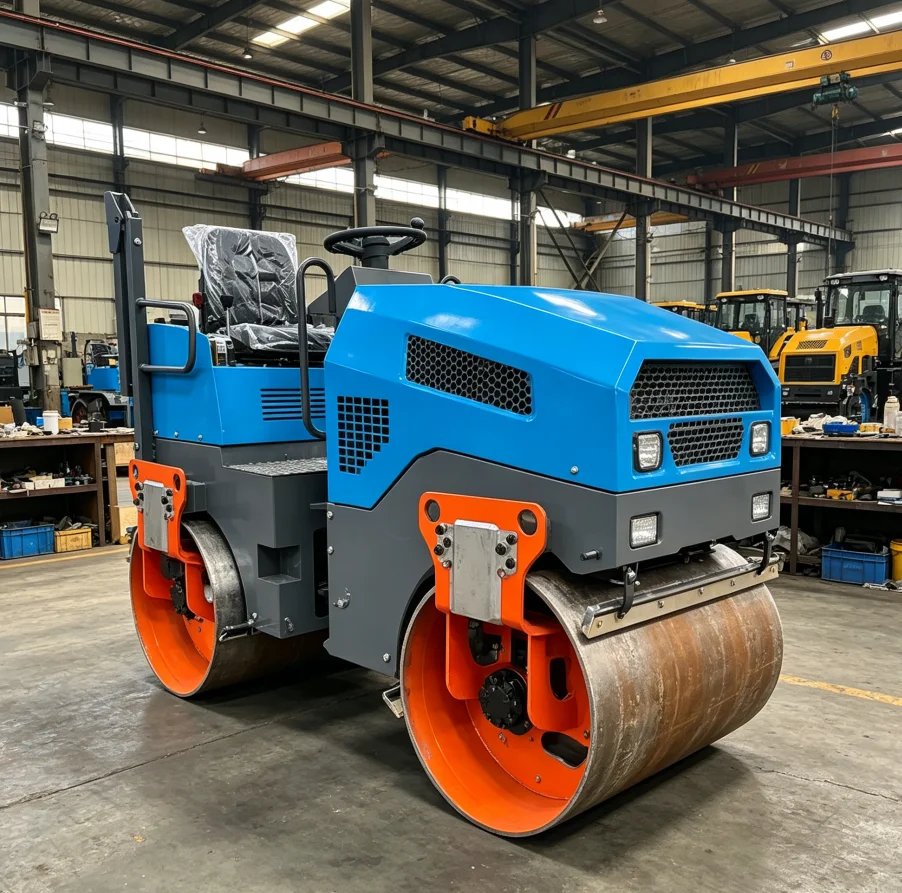 

2 Ton Small Road Roller Diesel Ride On Vibratory Compactor For Highway Asphalt Paving Road Construction Soil Compaction