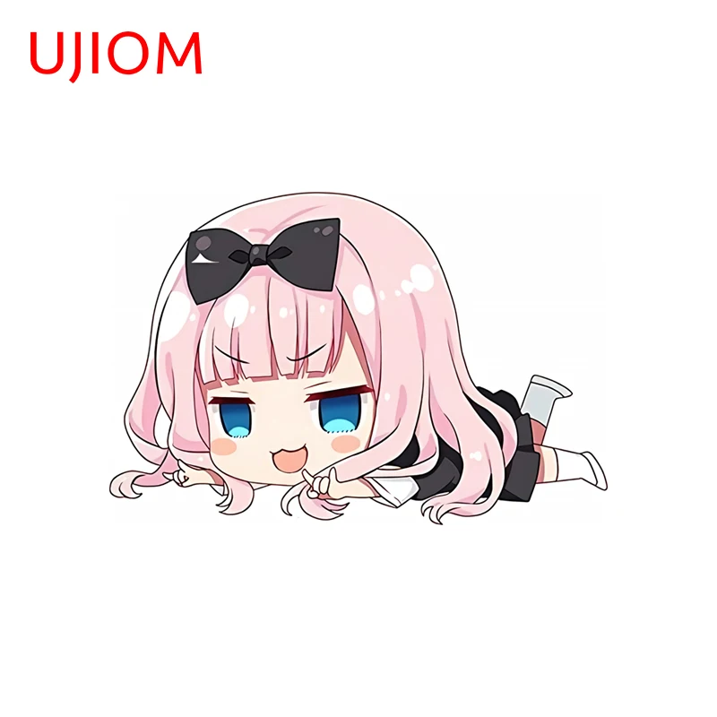 UJIOM Chika Fujiwara Prone Posture Graffiti Wall Sticker Kawaii Personality Chic Sunscreen Decal Suitable For Living Room Decor