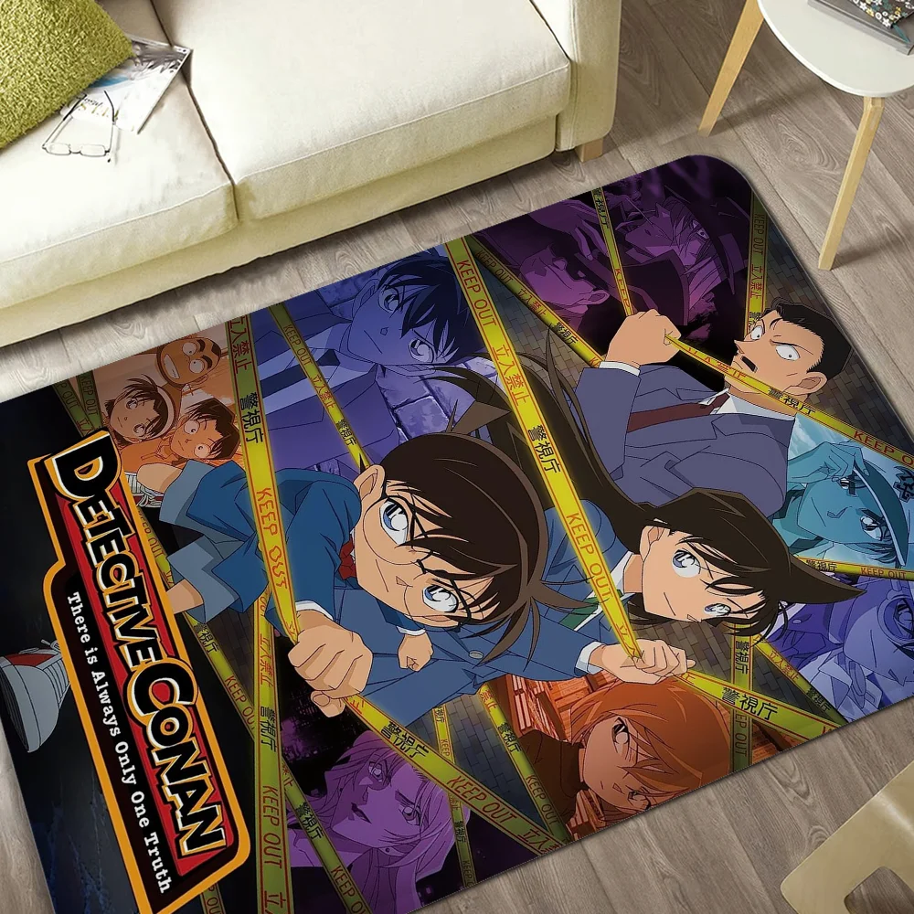 3D Detective Conan Anime Bathroom Mat Kids Room Bedroom Decoration Balcony Anti-Slip Doormat Living Room Welcome Rug